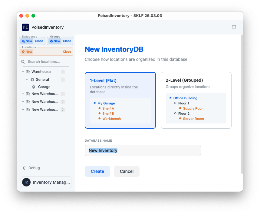 New InventoryDB